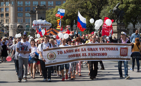 parade dedicated to the 70th Anniversary of victory from World War II (2015 год). Редакционное фото, фотограф Яков Филимонов / Фотобанк Лори