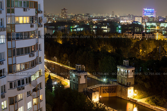 Парк Покровское-Стрешнево и шлюз №8 (2015 год). Стоковое фото, фотограф Донцов Евгений Викторович / Фотобанк Лори