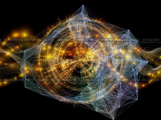 Particle Generator series. Background of fractal lights, patterns and fields on the subject of modern technologies, science, education and theoretical research. Стоковое фото, агентство Ingram Publishing / Фотобанк Лори