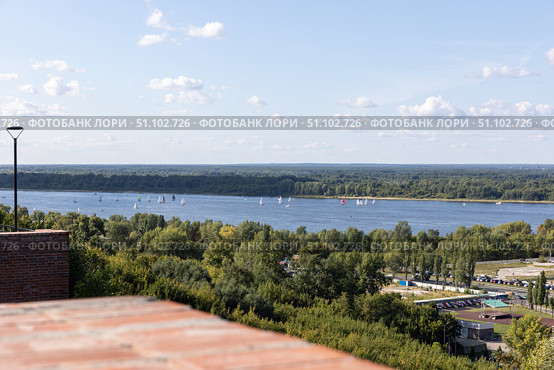 Парусная регата на реке Волге. Редакционное фото, фотограф Наталья Угрюмова / Фотобанк Лори