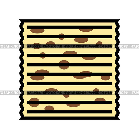 passover matzah jewish color icon vector illustration. Стоковая иллюстрация, иллюстратор Vectorwin / Фотобанк Лори