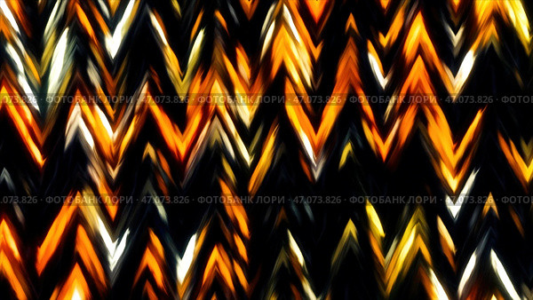 Pattern with moving wavy stripes and triangular angles. Стоковая иллюстрация, иллюстратор David Kashakhi / Фотобанк Лори