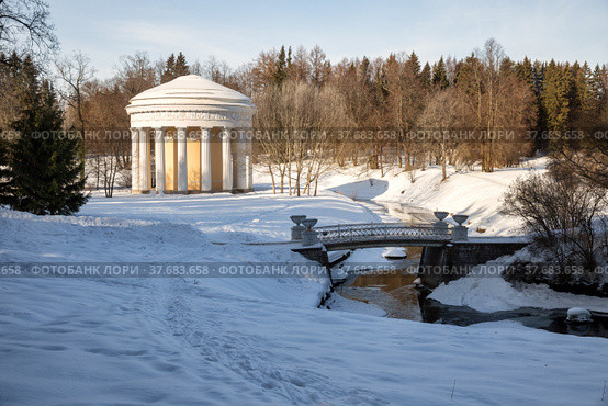 Pavlovsk Park in winter (2022 год). Редакционное фото, фотограф Юлия Бабкина / Фотобанк Лори
