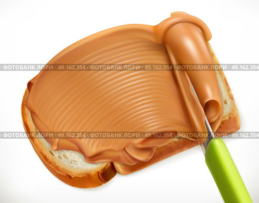 Peanut butter, 3d vector icon. Стоковая иллюстрация, агентство Ingram Publishing / Фотобанк Лори