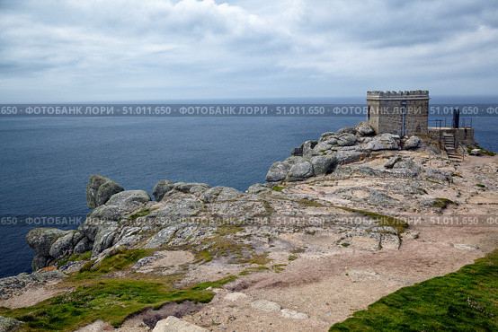 Pedn-Men-Du lookout tower at Sennen Cove. Cornwall. England. GB (2009 год). Стоковое фото, фотограф Сергей Пристяжнюк (Serg Zastavkin) / Фотобанк Лори