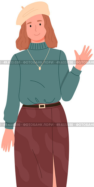 People greeting gesture. Nations representatives waving hand saying hi. Women say hello. People waving hands and gesturing in friendly way. Characters wave their hand and say welcome hi. Woman greeting gesture. Nations representatives waving hand saying hello. Стоковая иллюстрация, агентство Ingram Publishing / Фотобанк Лори