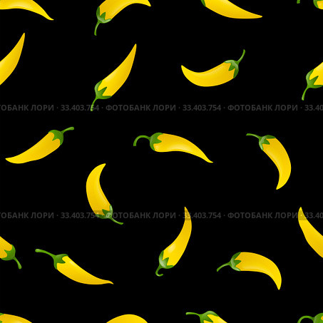 Pepper seamless pattern. Стоковая иллюстрация, иллюстратор Альдана Прокофьева / Фотобанк Лори
