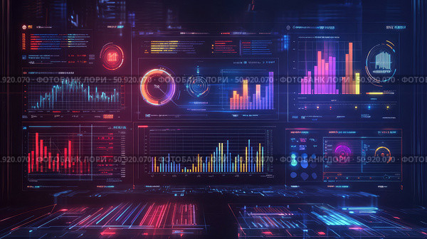 performance beaming KPI dashboard ai generated. Стоковое AI-изображение, AI-художник Vectorwin / Фотобанк Лори