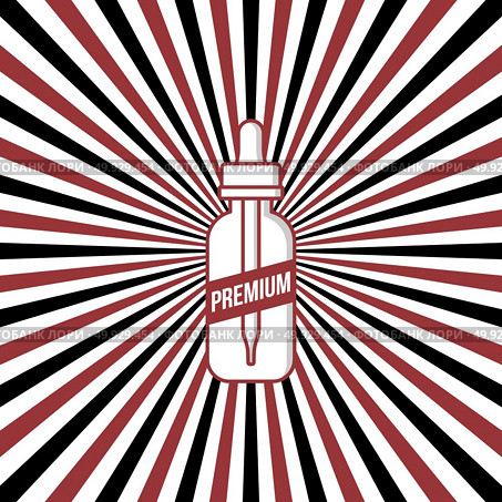 personal vaporizer e-cigarette e-juice liquid retro sunburst. personal vaporizer e-cigarette e-juice liquid retro sunburst vector art. Стоковая иллюстрация, агентство Ingram Publishing / Фотобанк Лори