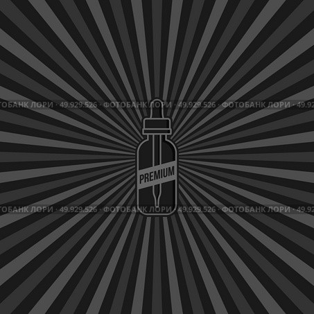 personal vaporizer e-cigarette e-juice liquid retro sunburst. personal vaporizer e-cigarette e-juice liquid retro sunburst vector art. Стоковая иллюстрация, агентство Ingram Publishing / Фотобанк Лори