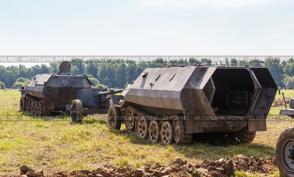Персональный немецкий бронеавтомобиль SdKfz 250. Редакционное фото, фотограф Mikhail Starodubov / Фотобанк Лори