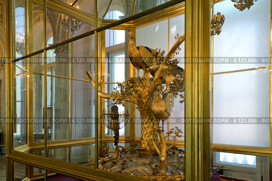 Петербург. Часы "Павлин" в Эрмитаже (2012 год). Редакционное фото, фотограф Александр Алексеев / Фотобанк Лори