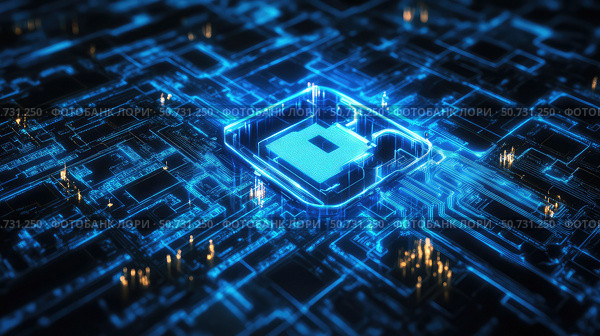 phishing cyber security blue. Стоковое фото, фотограф Vectorwin / Фотобанк Лори