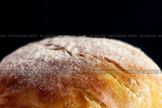 Pie, bun, cake, bread on a dark background. Photo. Стоковая иллюстрация, иллюстратор Ирина Кротова / Фотобанк Лори