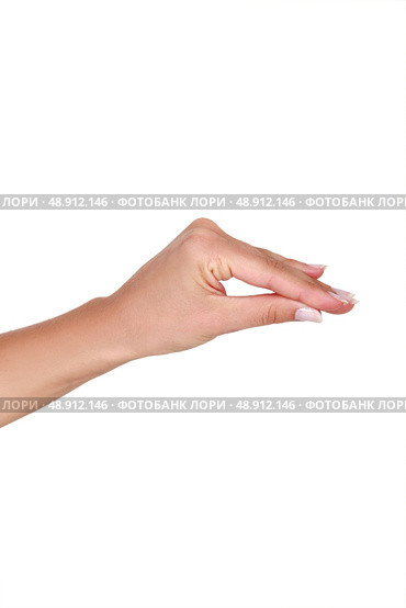 Pinch gesture. Стоковое фото, агентство Ingram Publishing / Фотобанк Лори