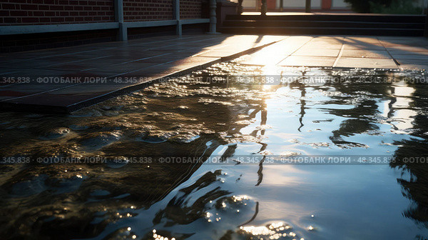 ping water on roof ai generated. Стоковое AI-изображение, AI-художник Vectorwin / Фотобанк Лори