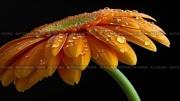 Pistils and stamens of exotic flowers in a macro image. Стоковое AI-изображение, AI-художник Ярославский Максим / Фотобанк Лори
