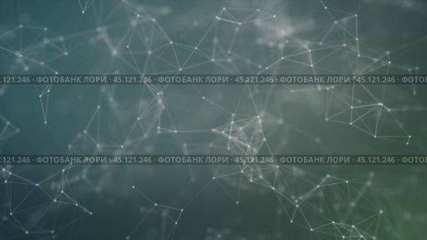 Plexus network illustrating dynamic connections among dots and lines. Стоковое видео, видеограф Данил Руденко / Фотобанк Лори