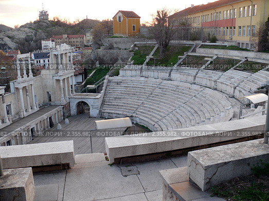 Пловдивский Римский амфитеатр - Болгария (2010 год). Стоковое фото, фотограф Алексей Стоянов / Фотобанк Лори