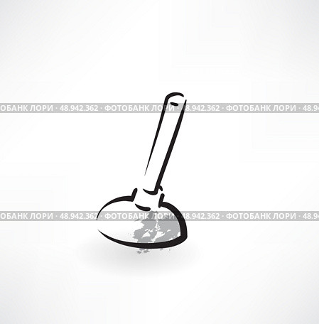 plunger grunge icon. Стоковая иллюстрация, агентство Ingram Publishing / Фотобанк Лори