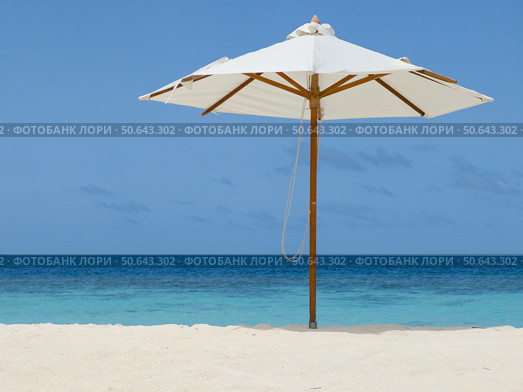 Пляж на острове. Мальдивские острова. Beach on the island. Maldives. Стоковое фото, фотограф Антон Назаров / Фотобанк Лори