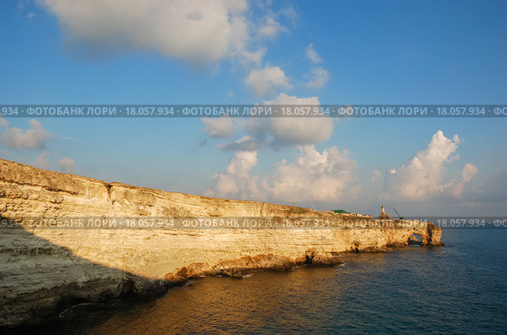 Побережье полуострова Тарханкут, Крым (2009 год). Стоковое фото, фотограф Николай Голицынский / Фотобанк Лори