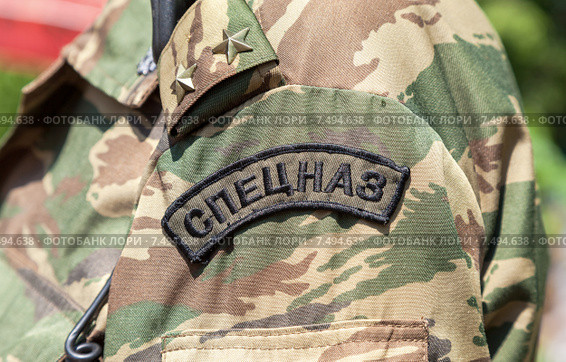 Погон и нарукавный шеврон офицера спецназа ГУФСИН. Стоковое фото, фотограф FotograFF / Фотобанк Лори