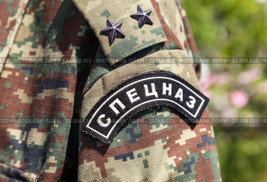 Погон и нарукавный шеврон офицера спецназа ГУФСИН. Стоковое фото, фотограф FotograFF / Фотобанк Лори