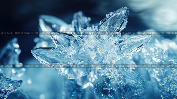 polar shifting ice crystal ai generated. Стоковое AI-изображение, AI-художник Vectorwin / Фотобанк Лори
