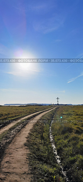 Поле Ирменского сражения 1598 года (2020 год). Редакционное фото, фотограф Чернов Виктор / Фотобанк Лори