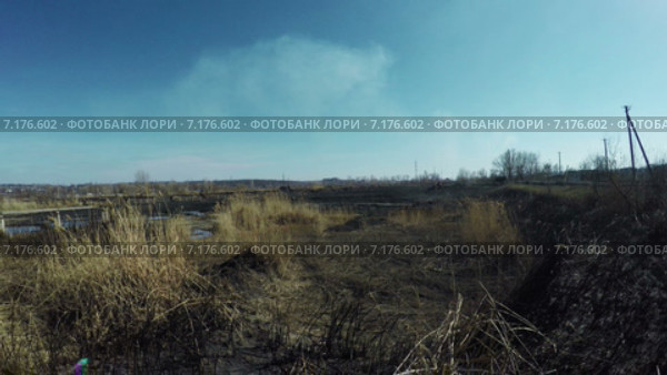 Поле золы у ТЭС. Стоковое видео, видеограф Потийко Сергей / Фотобанк Лори