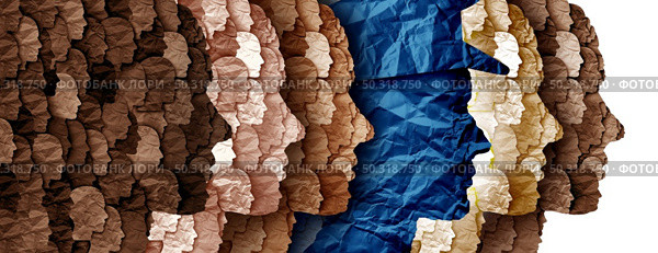 Police and community building trust as law enforcement with policing and a diverse society as a policeman or policewoman symbol working within a society of diversity with an icon of diversity in a 3D illustration style. Стоковое фото, агентство Ingram Publishing / Фотобанк Лори