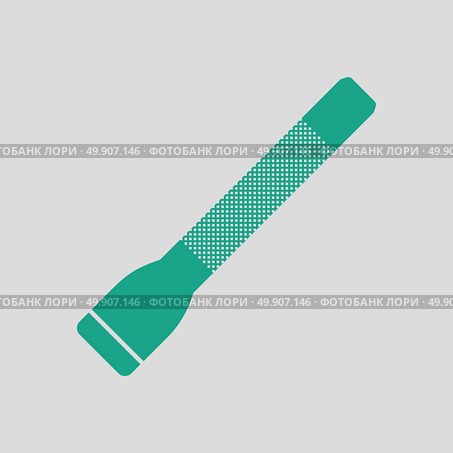 Police flashlight icon. Gray background with green. Vector illustration. Стоковая иллюстрация, агентство Ingram Publishing / Фотобанк Лори
