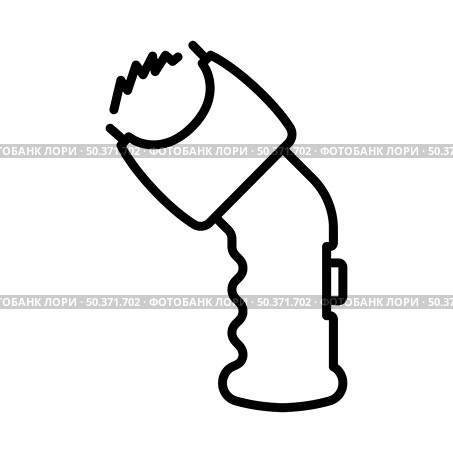 Police Stun Gun Icon. Bold outline design with editable stroke width. Vector Illustration. Стоковая иллюстрация, агентство Ingram Publishing / Фотобанк Лори