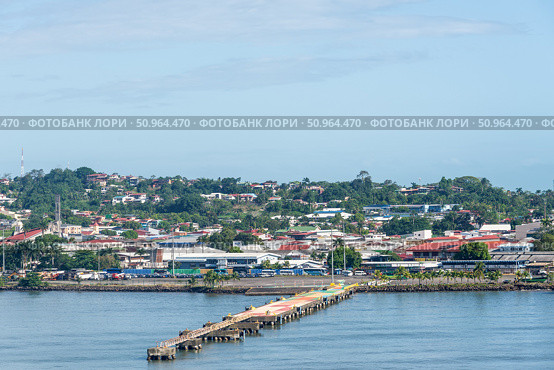 Порт-Лимон — морской порт в Коста-Рике / Port Limon - seaport in Costa Rica (2024 год). Стоковое фото, фотограф vale_t / Фотобанк Лори
