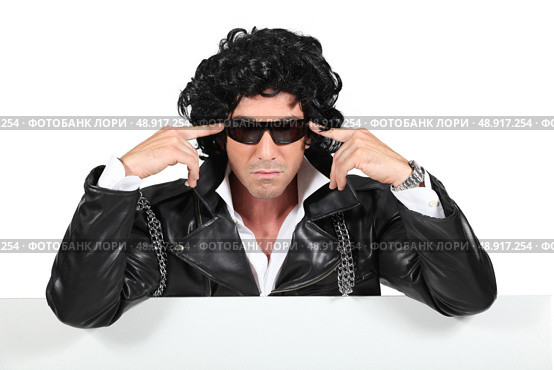 Portrait of rocker. Стоковое фото, агентство Ingram Publishing / Фотобанк Лори