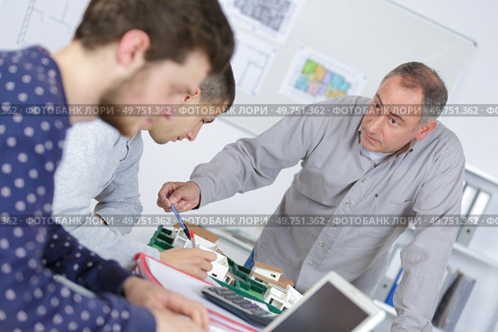 portrait of student in architecture training class. Стоковое фото, агентство Ingram Publishing / Фотобанк Лори