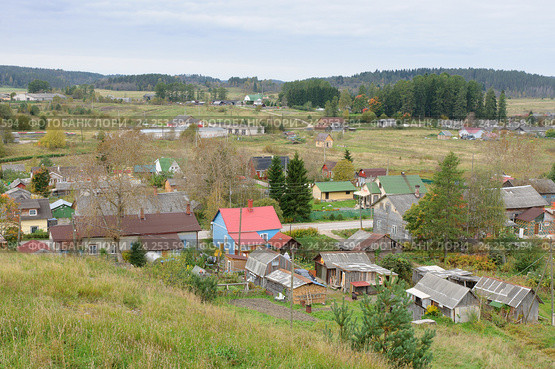 Поселок Куркиёки. Республика Карелия (2016 год). Стоковое фото, фотограф Дмитрий Шишков / Фотобанк Лори
