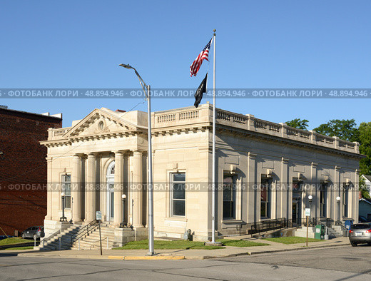 Post Office (1912) designed by John Knox Taylor, Wabash, Indiana, United States (2014 год). Редакционное фото, фотограф Валерия Попова / Фотобанк Лори