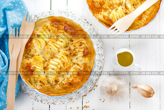 potato gratin. Стоковое фото, агентство Ingram Publishing / Фотобанк Лори