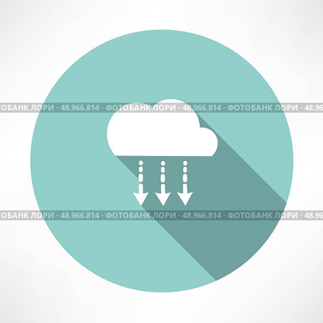 precipitation icon. Flat modern style vector illustration . Стоковая иллюстрация, агентство Ingram Publishing / Фотобанк Лори