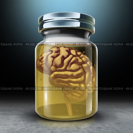 Preserve your mind and brain preservation as a medical and psychology symbol for protecting memories and preserving neurology health with 3D render illustration. Стоковое фото, агентство Ingram Publishing / Фотобанк Лори