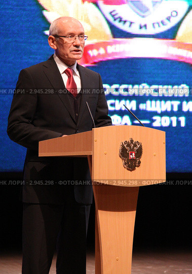 Президент Республики Башкортостан Рустэм Хамитов (2011 год). Редакционное фото, фотограф Free Wind / Фотобанк Лори