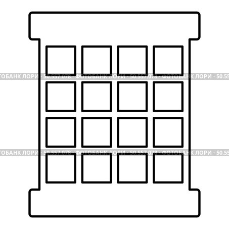 Prisoner window grid grate prison jail concept contour outline line icon black color vector illustration image thin flat style simple. Prisoner window grid grate prison jail concept contour outline line icon black color vector illustration image thin flat style. Стоковая иллюстрация, агентство Ingram Publishing / Фотобанк Лори