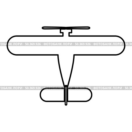 Propelier aircraft retro vintage small plane single engine contour outline line icon black color vector illustration image thin flat style simple. Propelier aircraft retro vintage small plane single engine contour outline line icon black color vector illustration image thin flat style. Стоковая иллюстрация, агентство Ingram Publishing / Фотобанк Лори