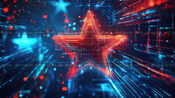 radiation layering star ai generated. Стоковое AI-изображение, AI-художник Vectorwin / Фотобанк Лори