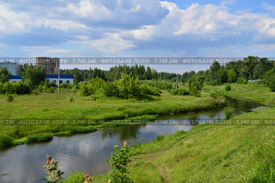 Речка Клязьма в Черкизове Пушкинского района Московской области (2015 год). Стоковое фото, фотограф lana1501 / Фотобанк Лори