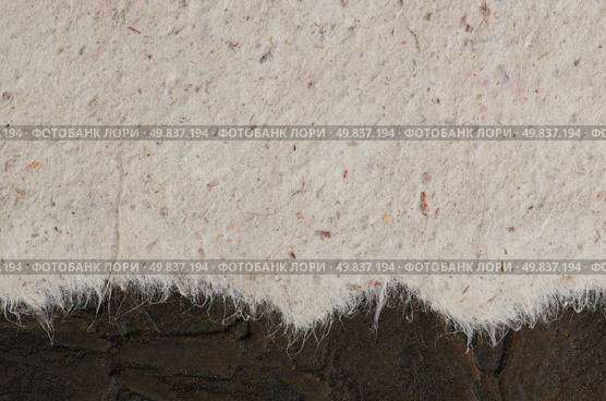 Recycled paper texture closeup background. Стоковое фото, агентство Ingram Publishing / Фотобанк Лори