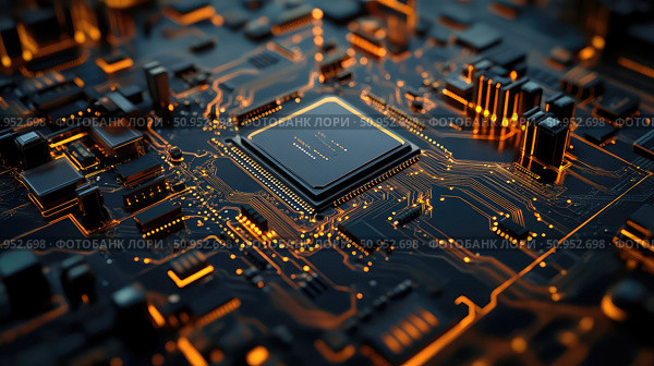 recycling dissolving circuit board ai generated. Стоковое AI-изображение, AI-художник Vectorwin / Фотобанк Лори