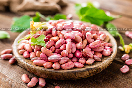 Red kidney beans. Haricot bean. Стоковое фото, агентство Ingram Publishing / Фотобанк Лори